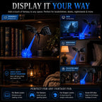 🔥 HOT SALE 🐉| 3D Fire-Breathing Dragon LED Display – Fantasy Bookshelf Decor with Glowing Flame