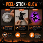 Halloween LED Silhouette Wall Light Stickers