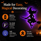 Halloween LED Silhouette Wall Light Stickers