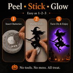 Halloween LED Silhouette Wall Light Stickers