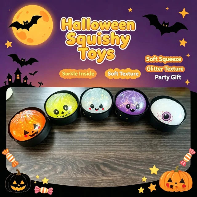 Cute Halloween Dumpling Squishy – Slow Rising Stress Relief Sensory Fidget Toy