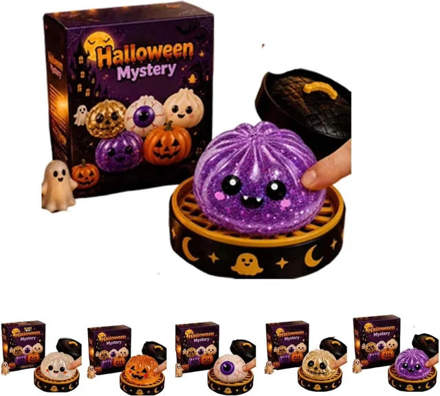 Cute Halloween Dumpling Squishy – Slow Rising Stress Relief Sensory Fidget Toy
