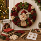 🎄 3D Fabric Poke Wreath DIY Kit2