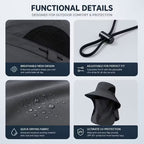 UPF 50+ Sun Protection Hat With Full Face & Neck Coverage