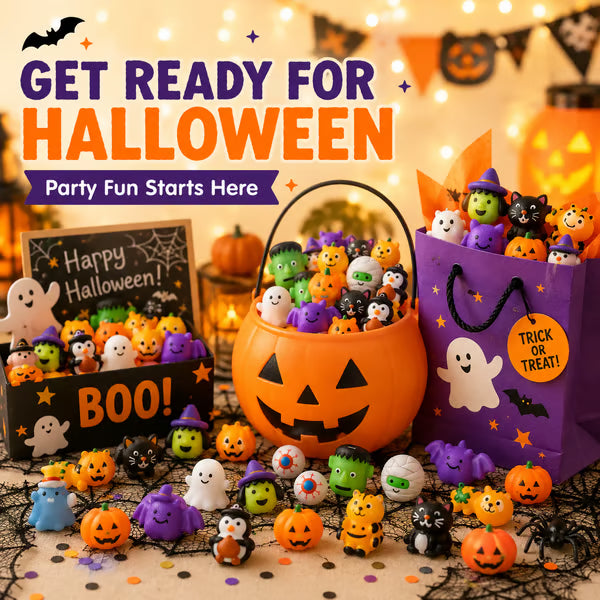 30PCS Halloween Mochi Squishy Toys