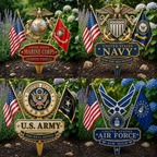 🎖️-US Marine Corps Semper Fidelis Tribute Garden Stake