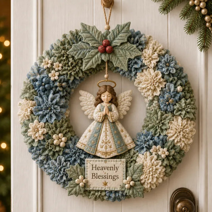 🎄 3D Fabric Poke Wreath DIY Kit2