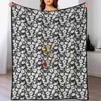 Halloween Washable Coloring Blanket – Reusable Creative Fun for Kids & Family
